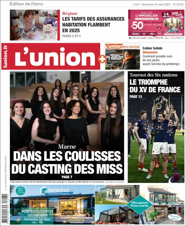 Portada de L'Union (Francia)