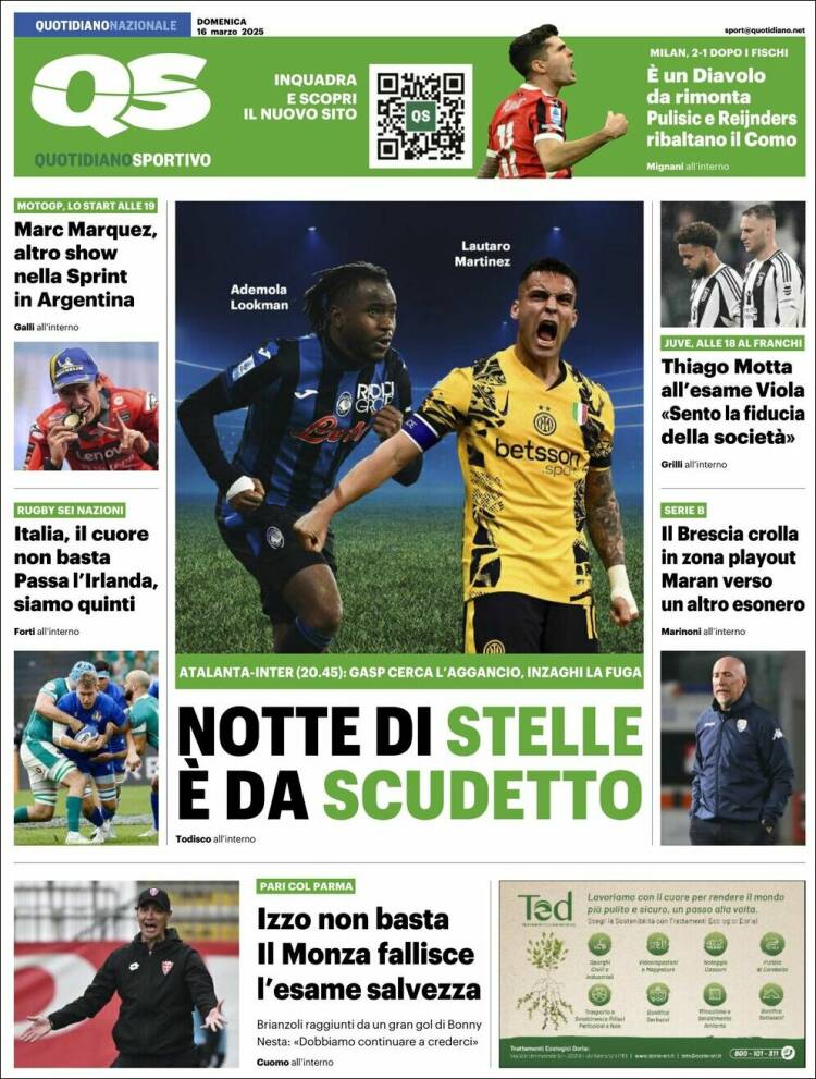Portada de Quotidiano Sportivo (Italia)