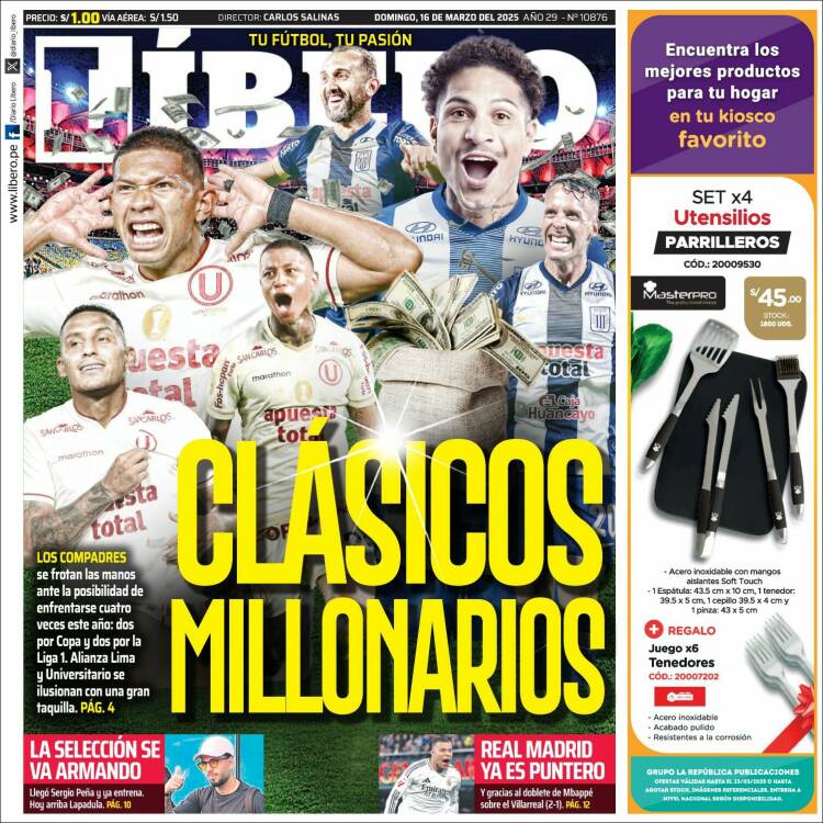 Portada de Líbero (Per&uacute;)