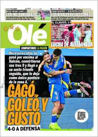 Portada de Olé (Argentina)