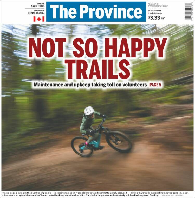 Portada de The Province (Canadá)