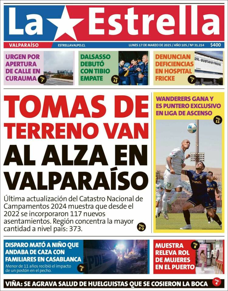 Portada de Estrella de Valparaiso (Chile)