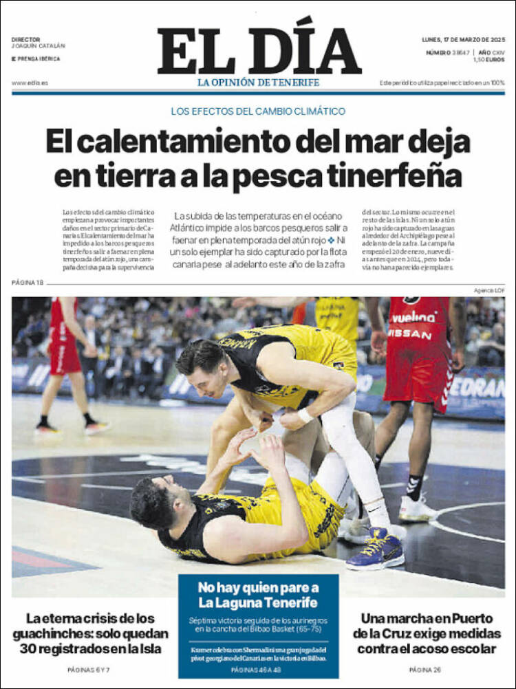 Portada de El Día (España)