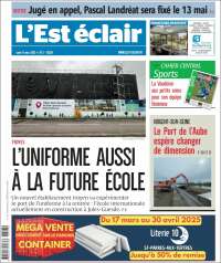 Portada de L'Est Eclair (Francia)