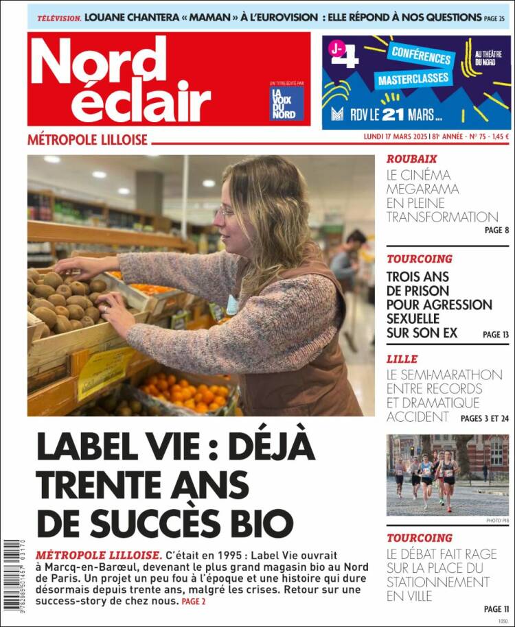 Portada de Nord Éclair (Francia)