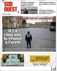 Portada de Sud Ouest (Francia)