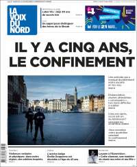 Portada de La Voix du Nord (Francia)