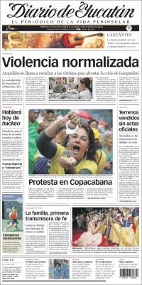 Portada de Diario de Yucatán (México)