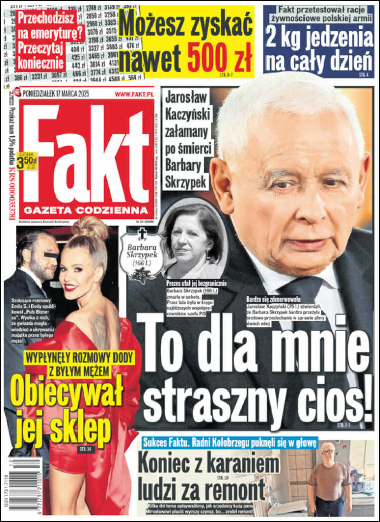 Portada de Fakt (Polonia)