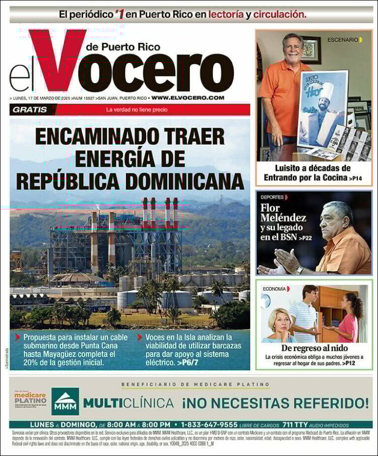 Portada de Vocero (Puerto Rico)