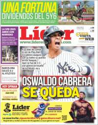 Portada de Lider en deportes (Venezuela)