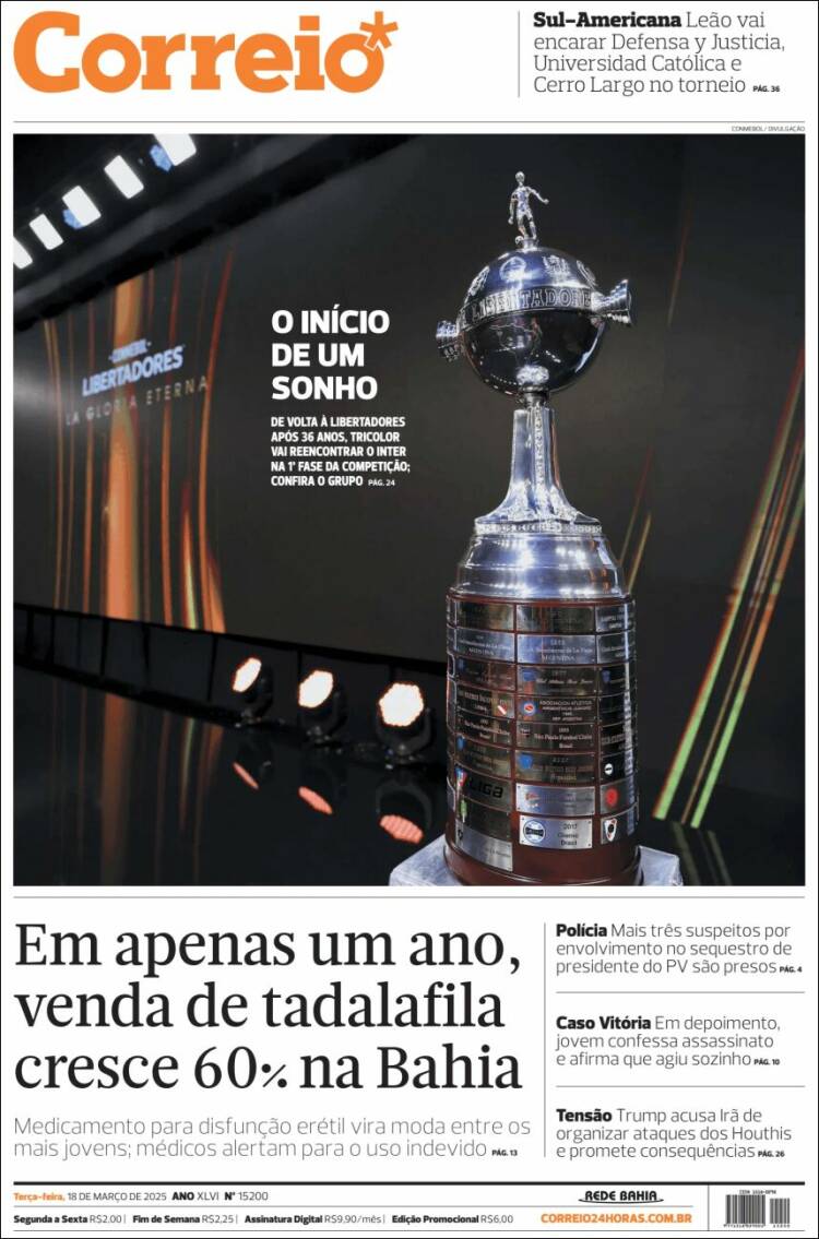Portada de Correio* (Brasil)