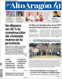 Portada de Diario del AltoAragón (España)