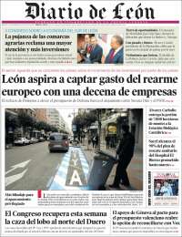 Portada de Diario de León (España)