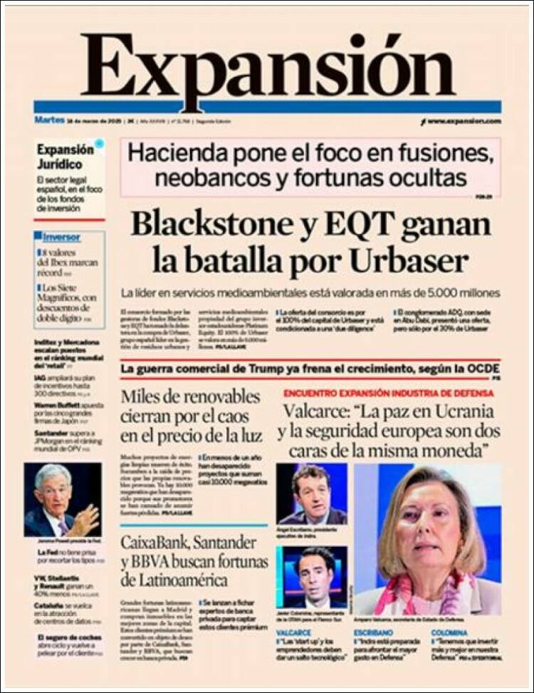 Portada de Expansión (Espa&ntilde;a)