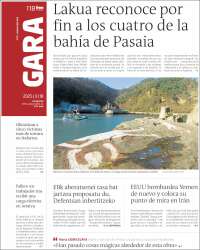 Portada de Gara (España)