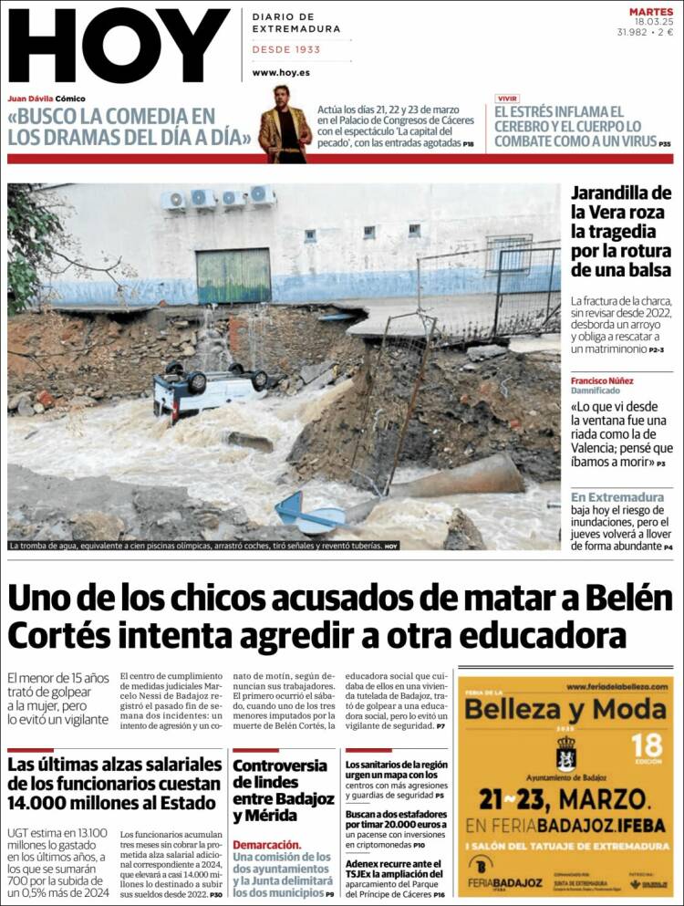 Portada de Hoy - Badajoz (España)