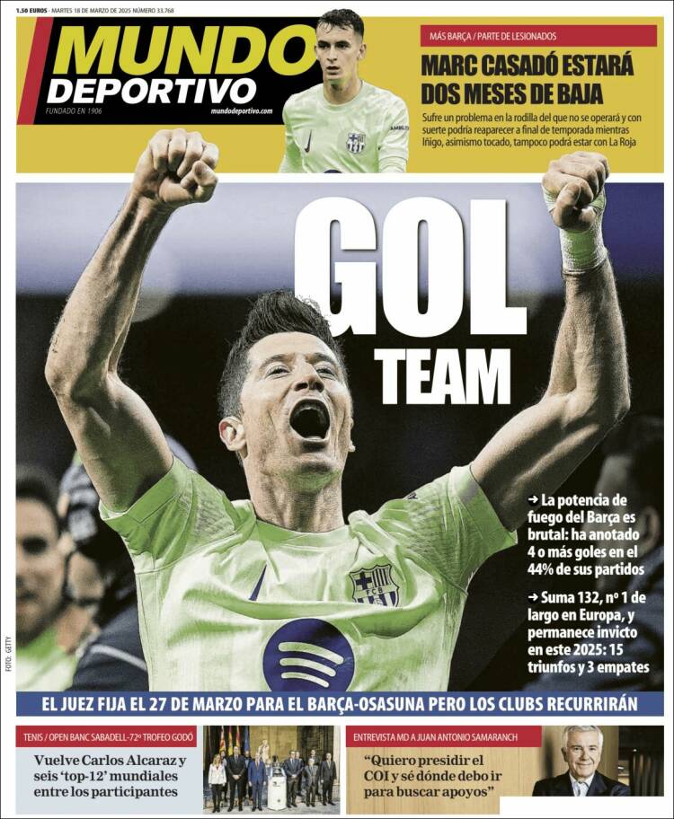 Portada de El Mundo Deportivo (España)