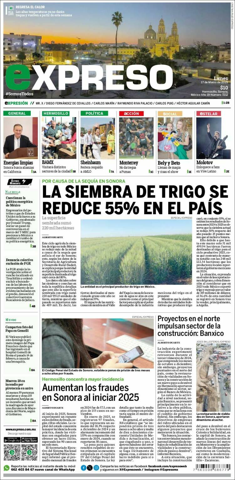 Portada de Expreso (México)