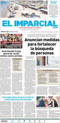 Portada de El Imparcial (México)