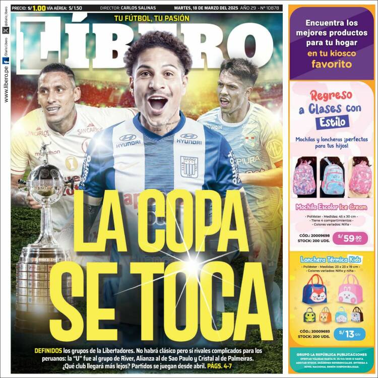 Portada de Líbero (Per&uacute;)