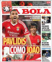 Portada de A Bola (Portugal)