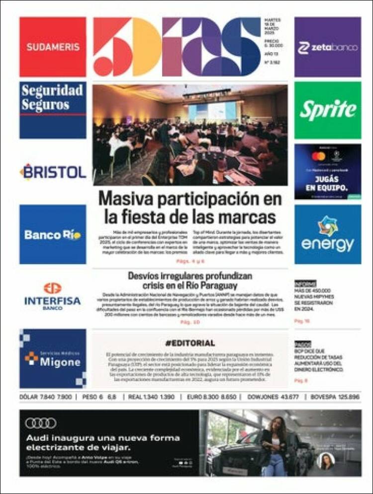 Portada de 5 Días (Paraguay)