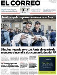 Portada de El Correo - Álava (España)