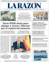 Portada de La Razón (España)