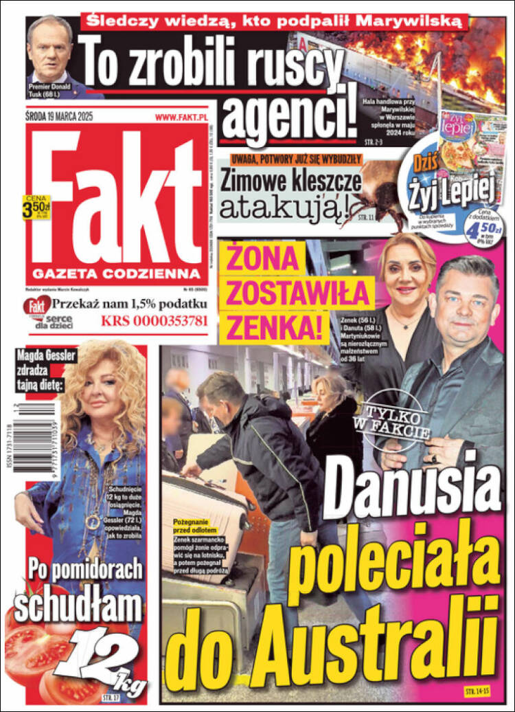 Portada de Fakt (Polonia)