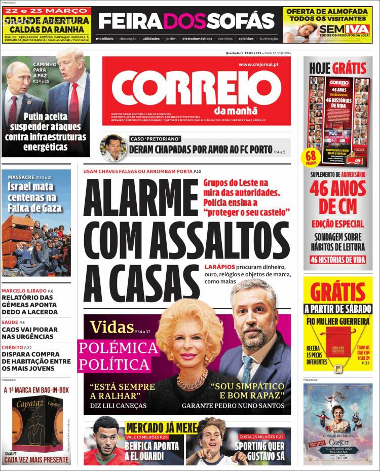 Portada de Correio da Manhã (Portugal)