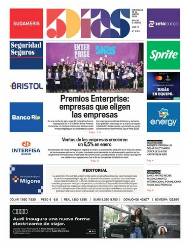 Portada de 5 Días (Paraguay)