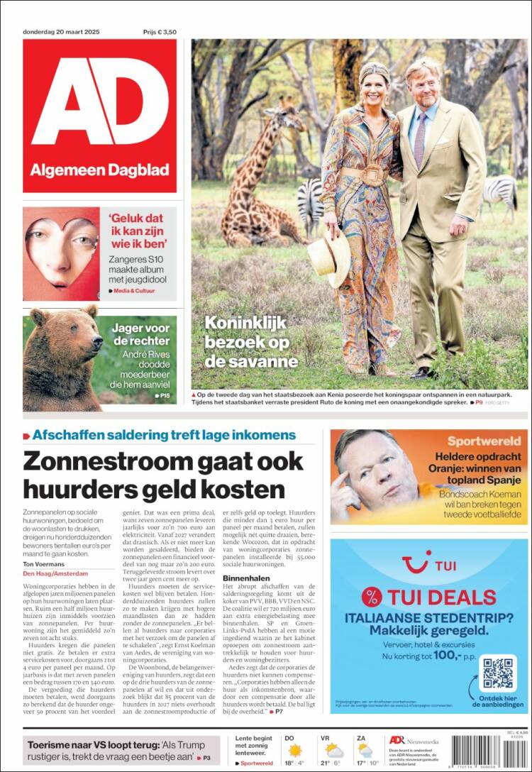 Portada de AD (Pa&iacute;ses Bajos)