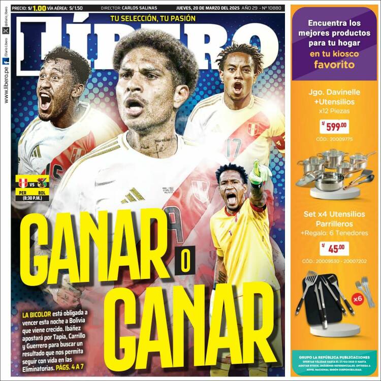 Portada de Líbero (Per&uacute;)