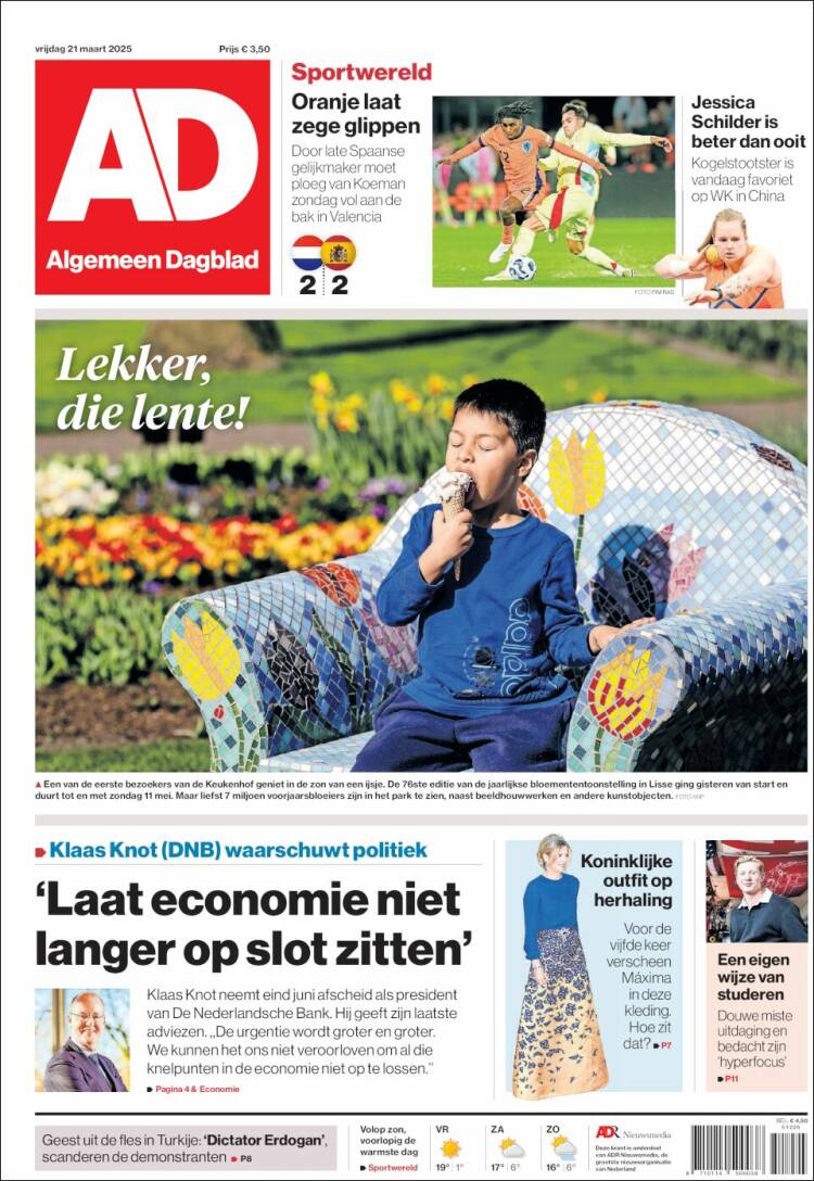 Portada de AD (Pa&iacute;ses Bajos)