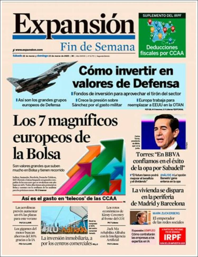 Portada de Expansión (Espa&ntilde;a)