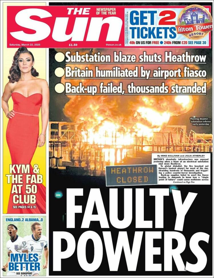 Portada de The Sun (Reino Unido)