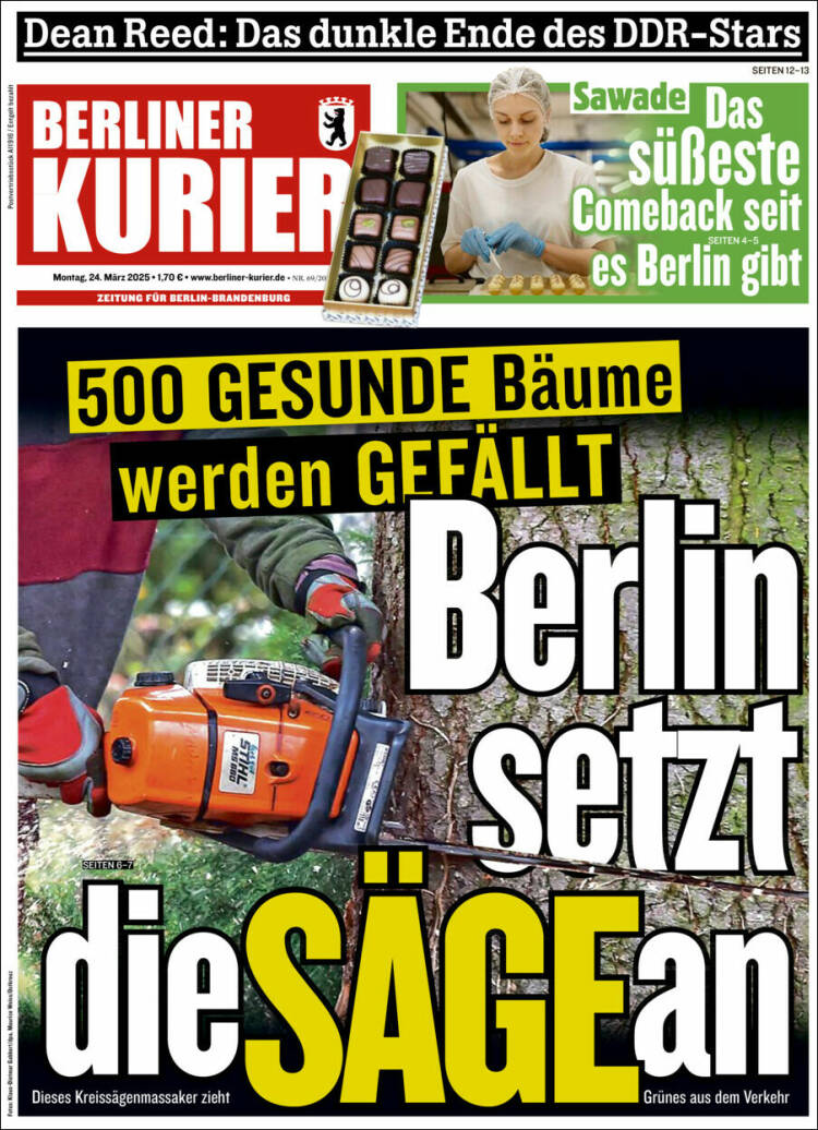 Portada de Berliner Kurier - Startseite BK (Alemania)