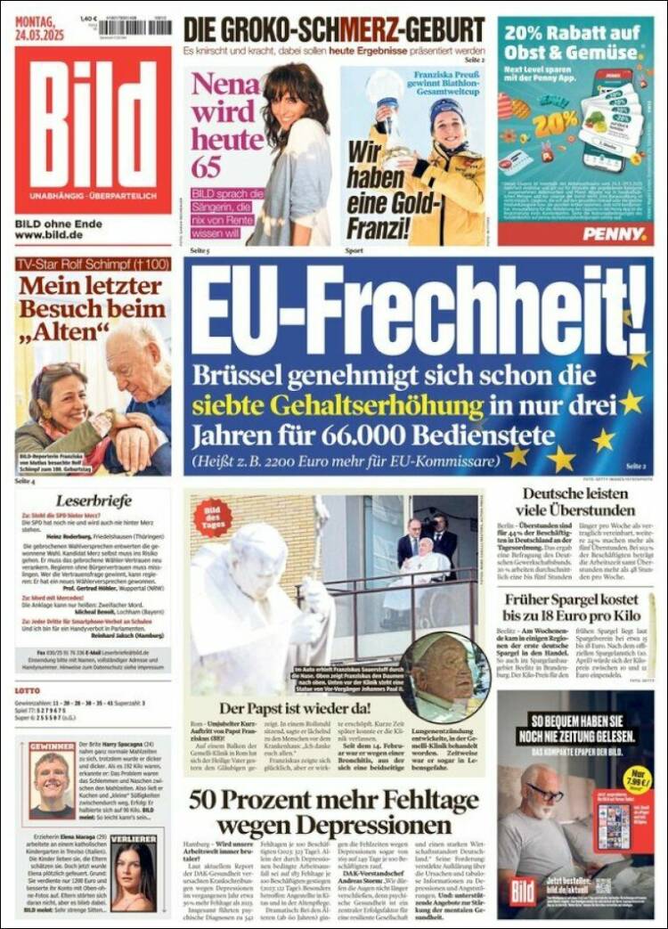 Portada de Bild (Alemania)