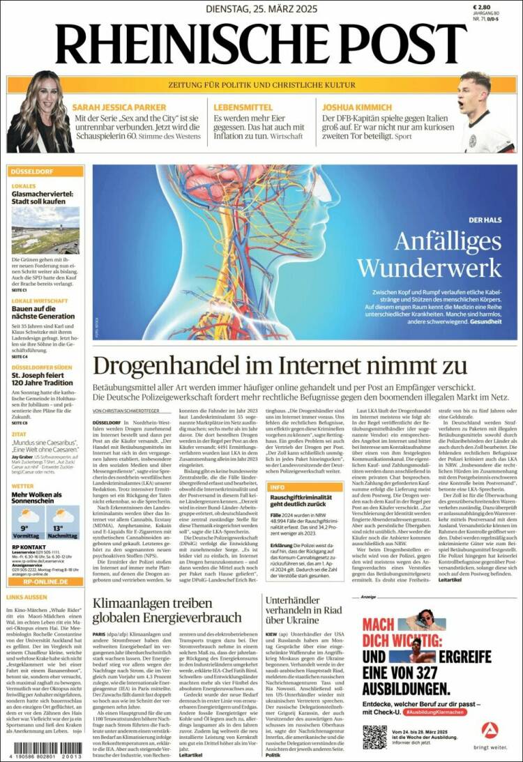 Portada de Rheinische Post (Germany)