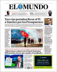 Portada de El Mundo (Spain)