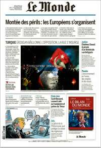 Portada de Le Monde (France)