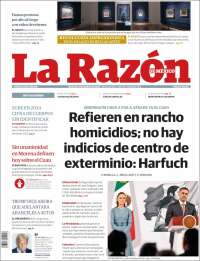 Portada de La Razón (Mexico)