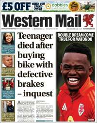 Portada de Western Mail (United Kingdom)