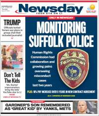 Portada de Newsday (USA)