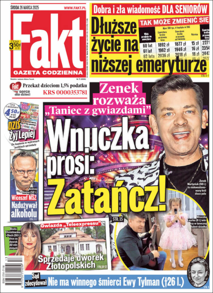 Portada de Fakt (Polonia)