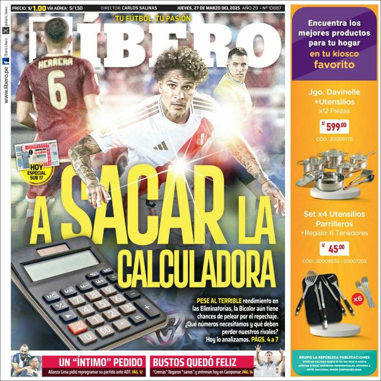 Portada de Líbero (Perú)