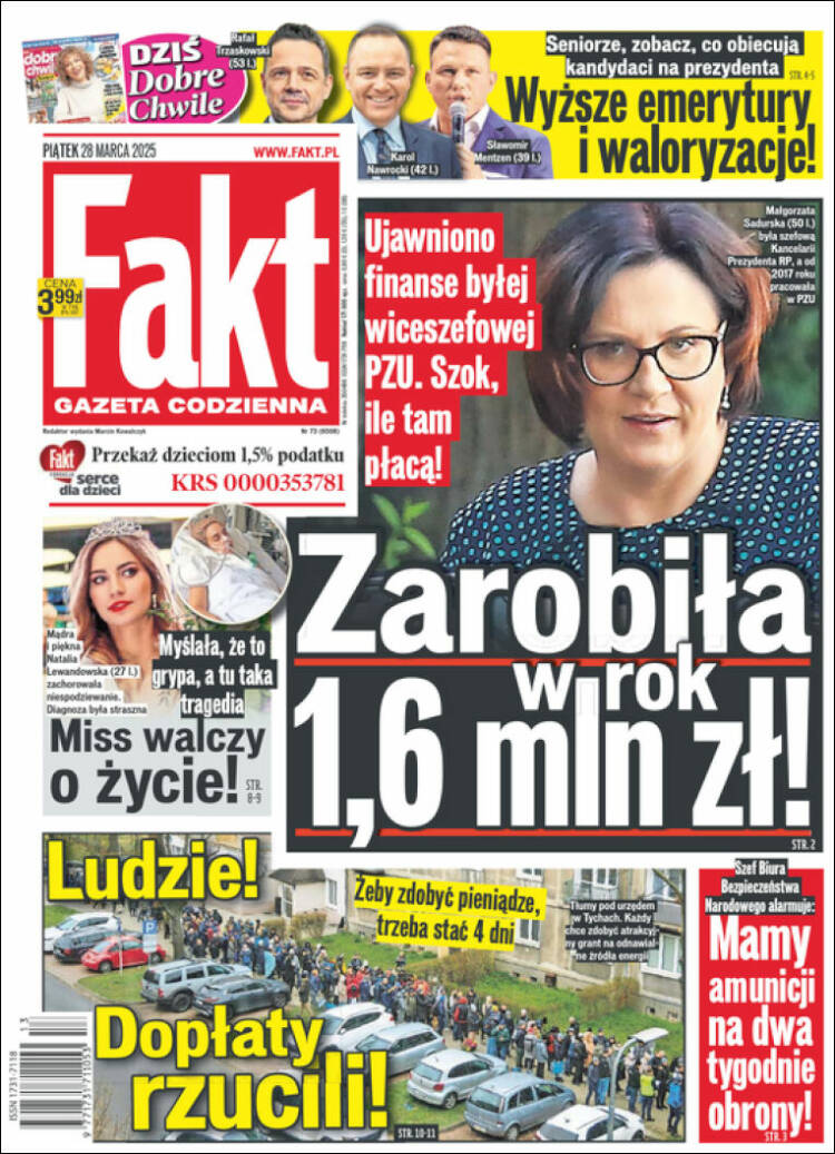 Portada de Fakt (Polonia)