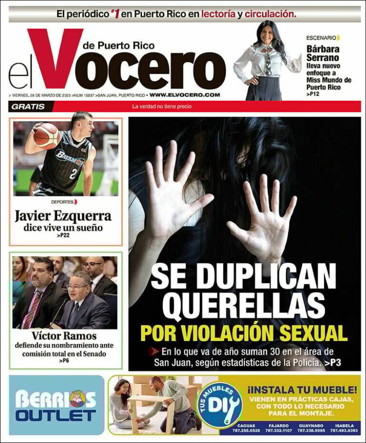 Portada de Vocero (Puerto Rico)