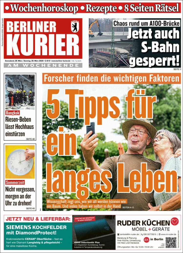 Portada de Berliner Kurier - Startseite BK (Alemania)
